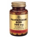 Ácido Pantoténico 200mg 100 comprimidos Solgar