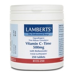 Lamberts Vitamina C Time 500mg con Bioflavonoides 250 comprimidos