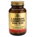 Solgar L-Arginina / L-Ornitina 500/250 mg 50 capsulas
