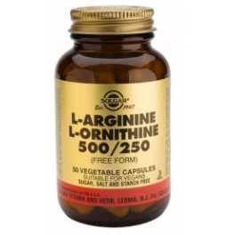 Solgar L-Arginina / L-Ornitina 500/250 mg 50 capsulas