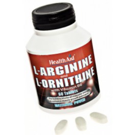 	L-ARGININA Y L-ORNITINE 60comp. HEALTH AID
